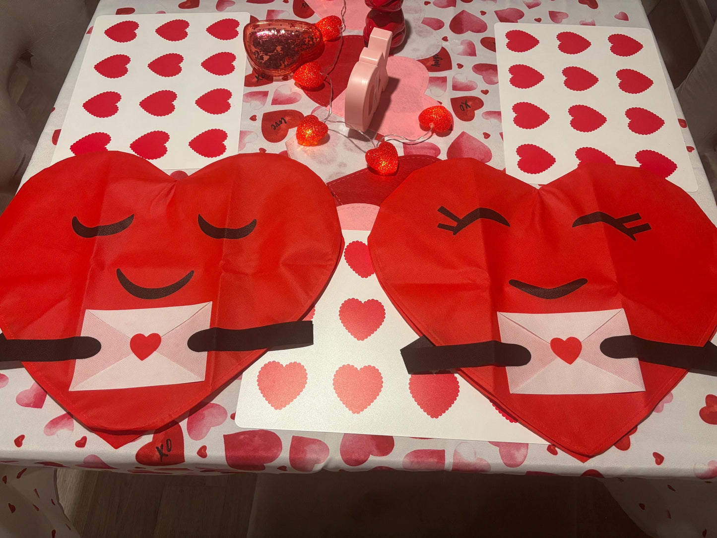 Valentine’s Day Heart Chair Cover, Heart Shaped Valentine’s Day Gift, Classroom Favors, Valentine Keepsakes, Valentine Decor