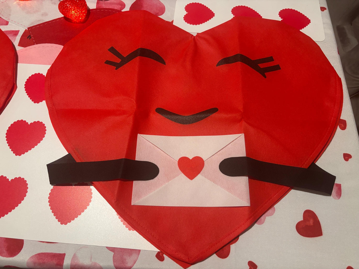 Valentine’s Day Heart Chair Cover, Heart Shaped Valentine’s Day Gift, Classroom Favors, Valentine Keepsakes, Valentine Decor