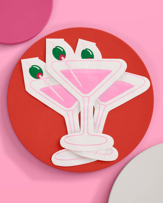 Extra Dirty Napkins - 25 paper napkins, Martini, Birthday