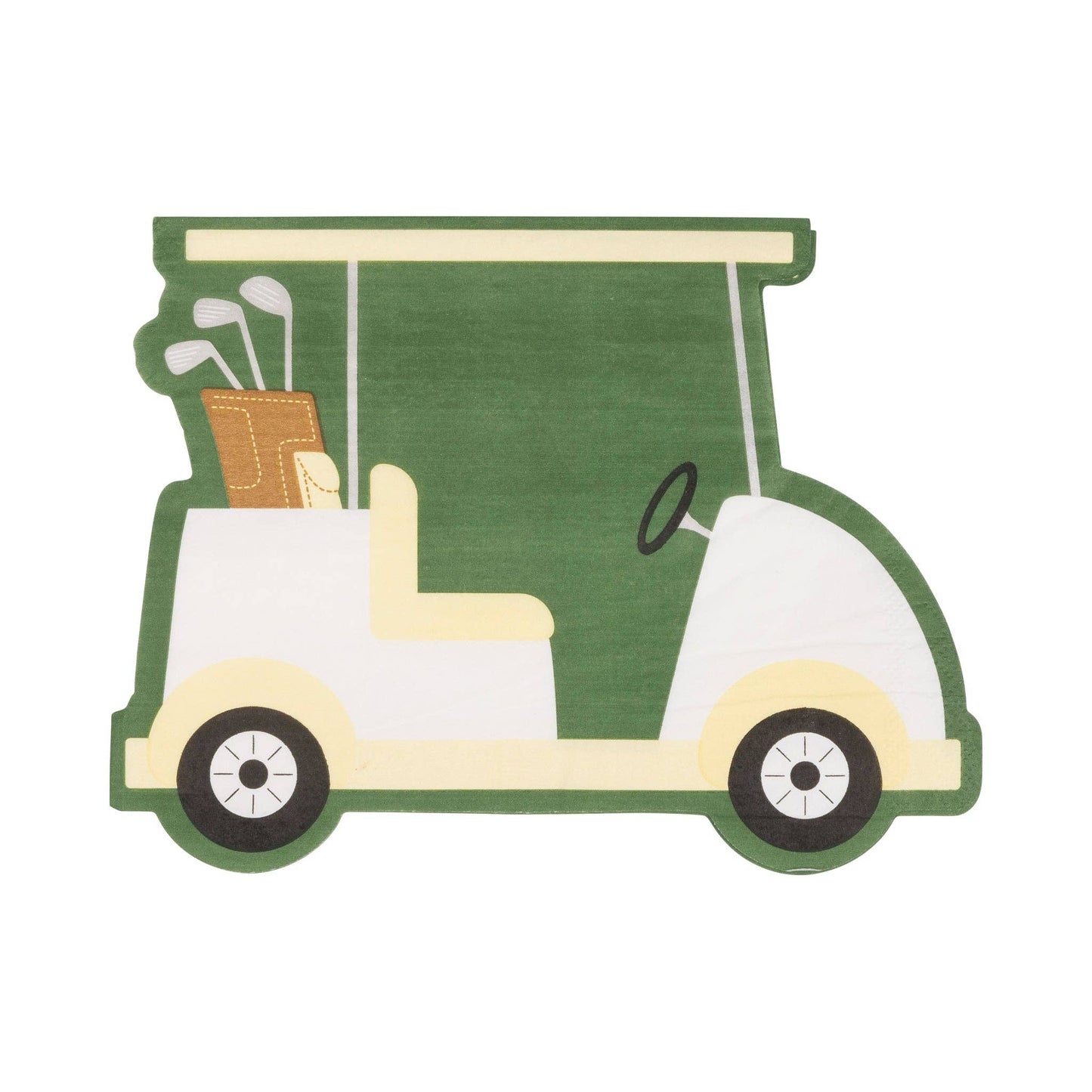 GLF1139 - Golf Cart Shaped Napkins