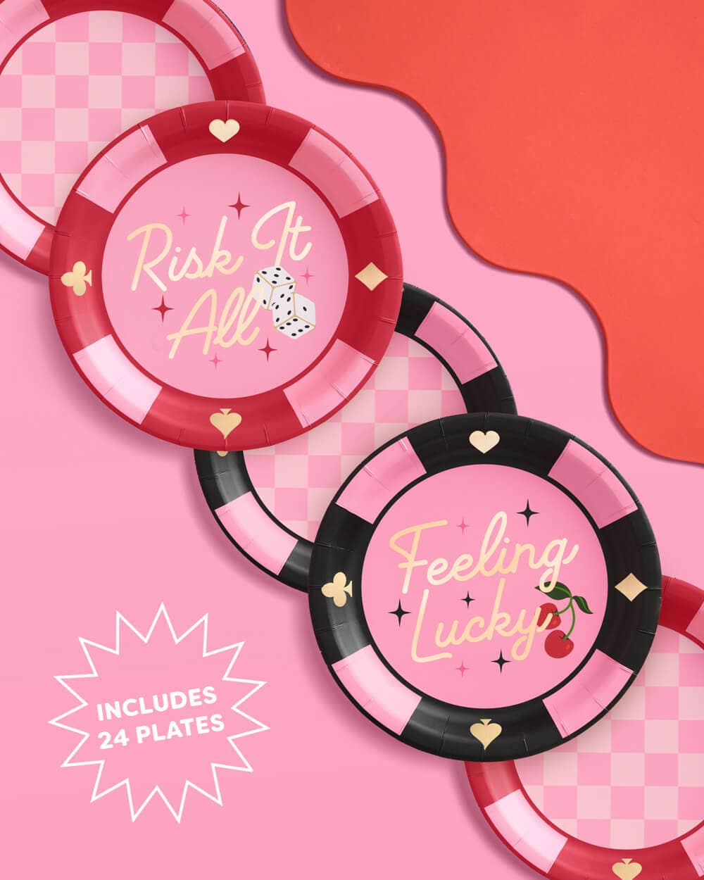 Feeling Lucky Plates - Casino Birthday Party Decorations