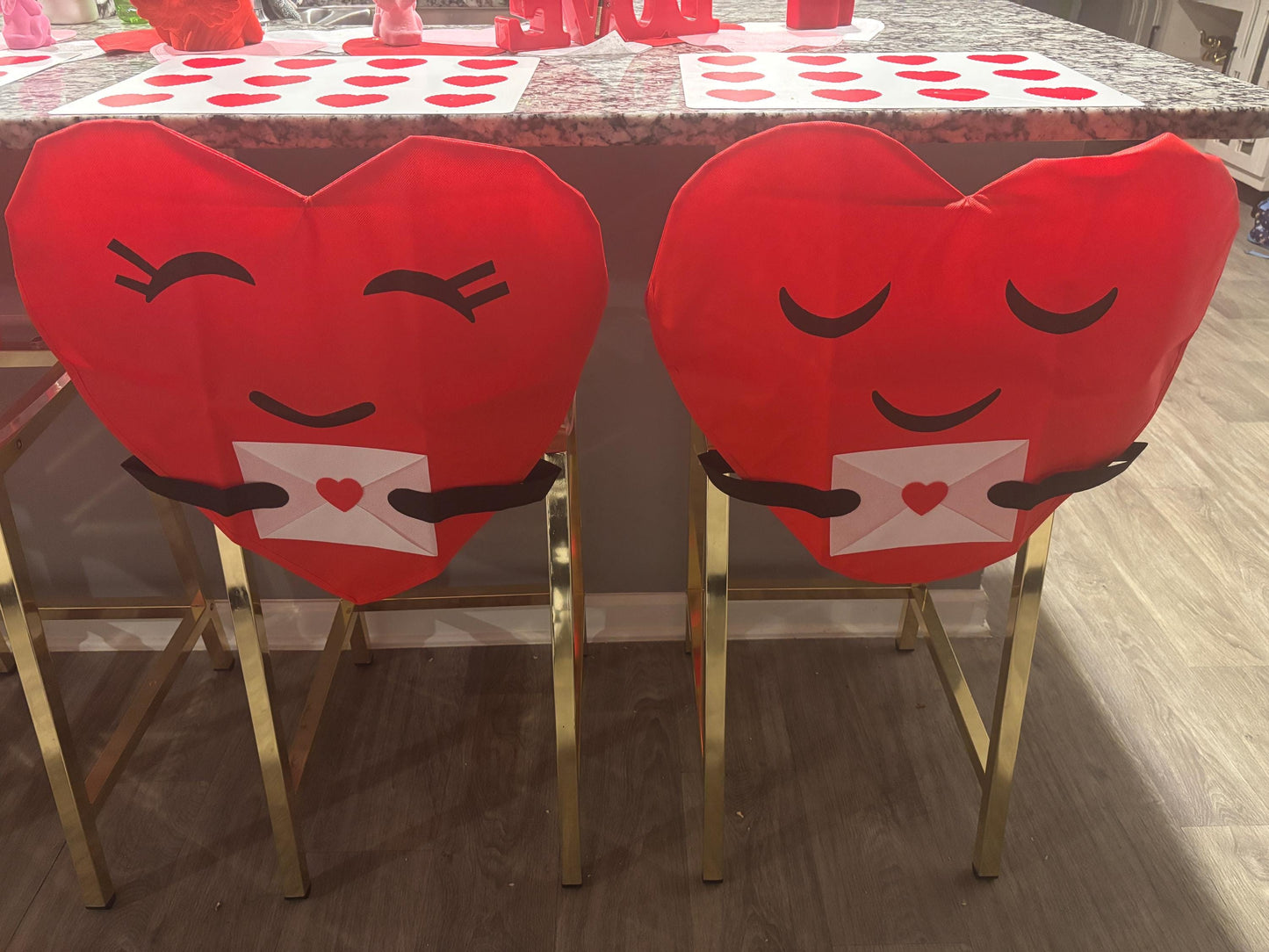 Valentine’s Day Heart Chair Cover, Heart Shaped Valentine’s Day Gift, Classroom Favors, Valentine Keepsakes, Valentine Decor