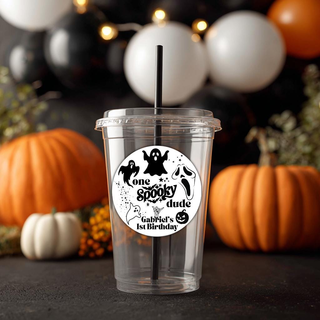 One Spooky Dude - 3inch Stickers - Halloween Decor