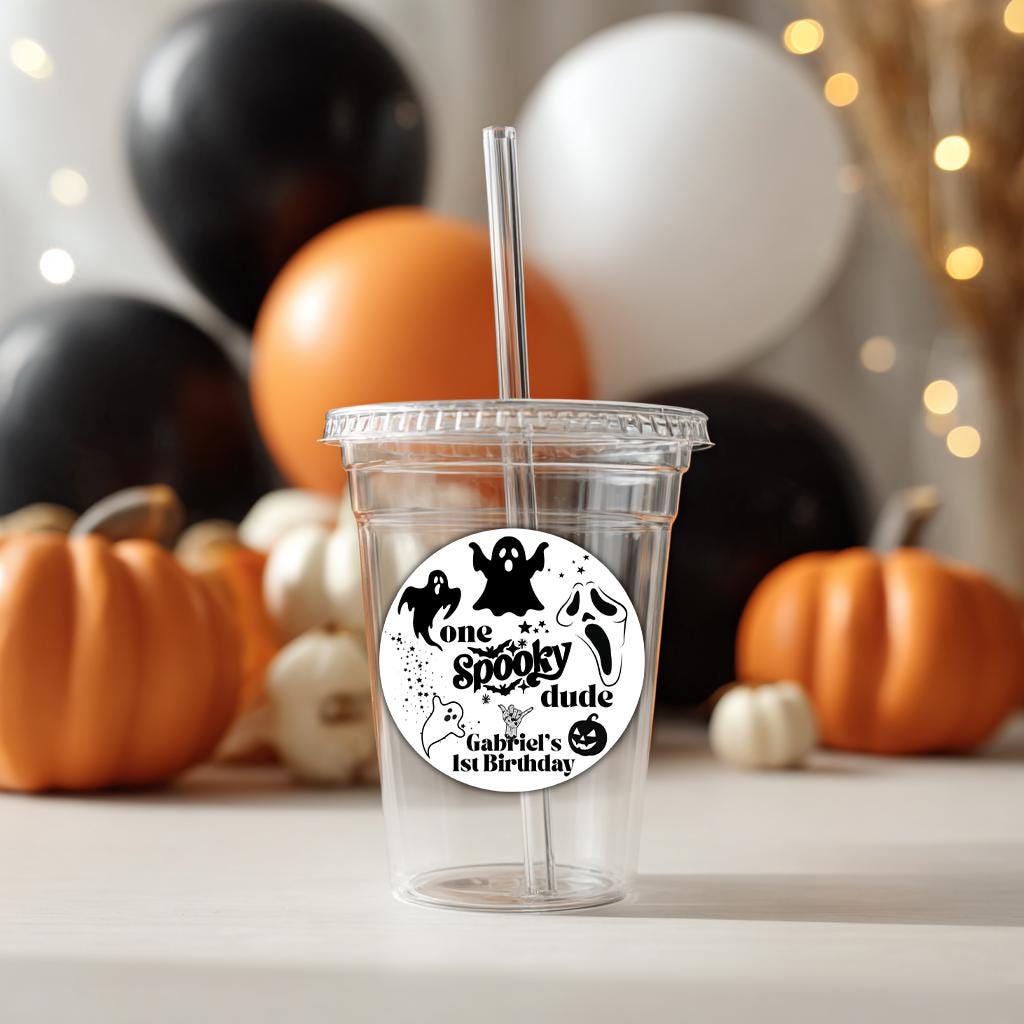 One Spooky Dude - 3inch Stickers - Halloween Decor