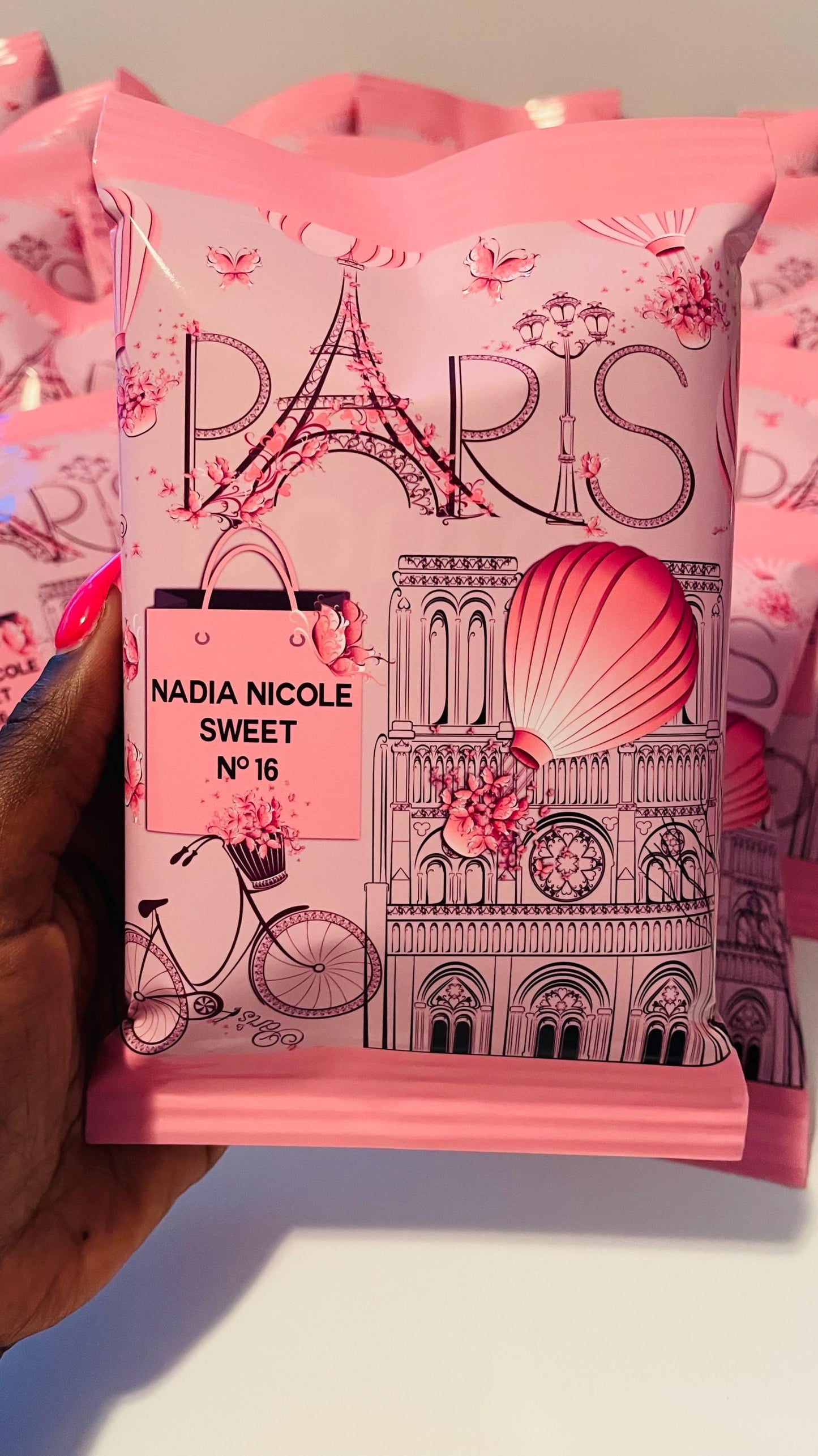 Paris Birthday Chip Bags – Personalized Party Favors with Snacks